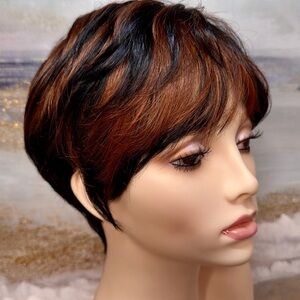 Stylish Brown and Black Women's Wig
